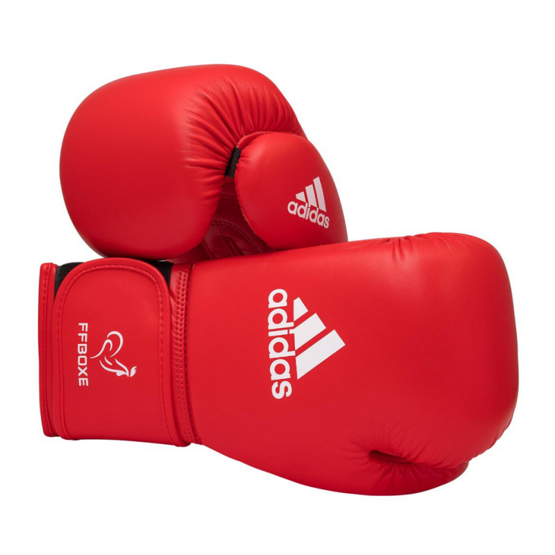 Gants de boxe amateur ADIDAS AIBA PU ROUGE boxing shop